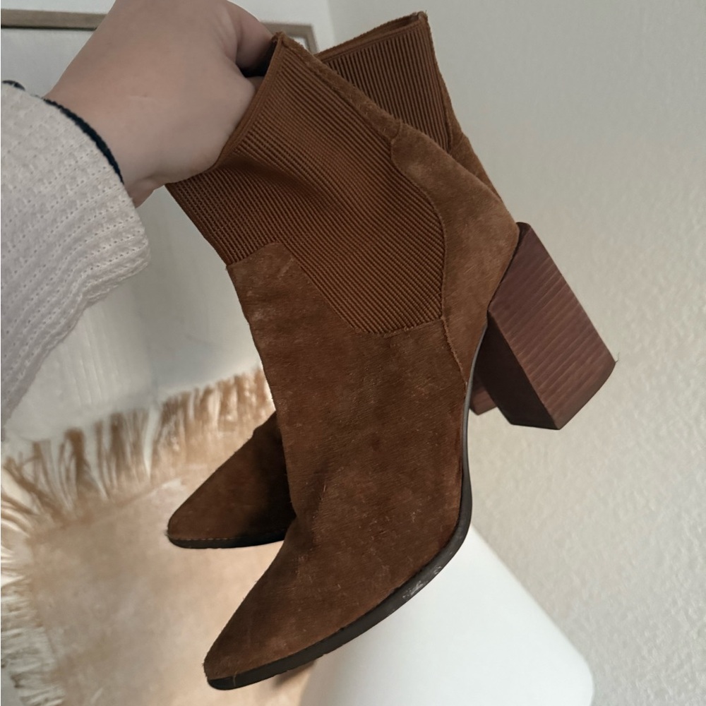 Brown Suede Steve Madden Ankle Boots